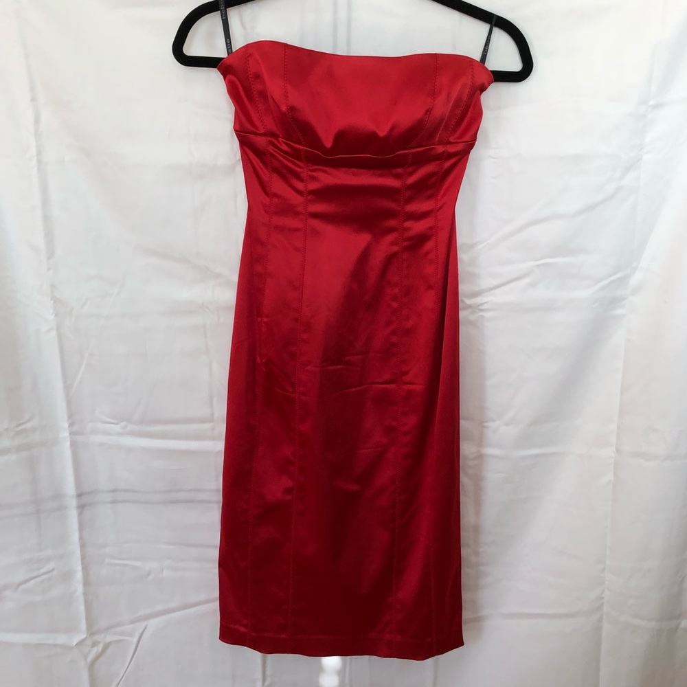 Red Bebe dress